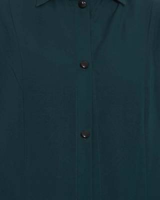 Green Plain kashibo Abaya 6