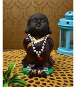 Karigaari India Handcrafted Resine Little Buddha Monk Sculpture