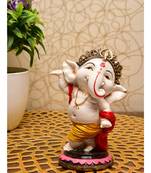 Karigaari India Handcrafted Resine Dancing Ganesha Idol Sculpture