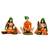 Karigaari India Handcrafted Polyresine Traditions Set of 3 Rajasthani Showpiece for Home Decor