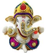 Karigaari Resine Ganesha Decor(Multicolour)