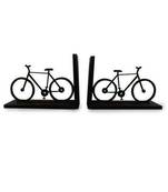 Karigaari India Handcrafted Wooden Bookend Stand Holder Bookshelf Organizer 'Cycle' | Showpiece for Unique