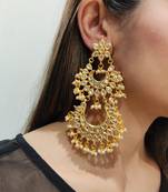 Naina Kundan Chandbali Earrings