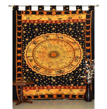 Indian Mandala Tapestry Gypsy Home Decor Window & Panel Set Bohemian Curtain Room Divider Blackout Balcony Sheer Curtain 3