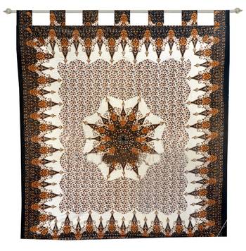 Tab Top Tapestry Curtain 2 Valances Drape Panel Boho Decor Window Curtain Drape Handmade Curtain Tapestry Throw 2