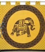 Boho Living Room Tab top Curtains, Bohemian Curtains For Bedroom, Tapestry Curtains, Mandala Hippie Dorm Decor