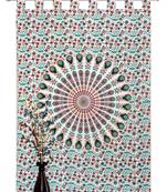 indian Tab top curtain Mandala curtains, 1 Panel Set Mandala Curtain Tab top Tapestry, Drapes & Valances, Window Curtain