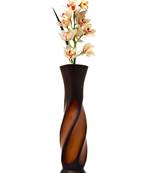 Karigaari Indian Handcrafted Resin Fiber Elegant Design Long-Neck Ceramic Vase Table Top Decorative Fiber Flower Vases