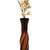 Karigaari Indian Handcrafted Resin Fiber Elegant Design Long-Neck Ceramic Vase Table Top Decorative Fiber Flower Vases