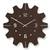 Karigaari India Wooden Stylish Cut Diamond Shaped Wall Clock (Size : 12 x 12 Inches) - Brown