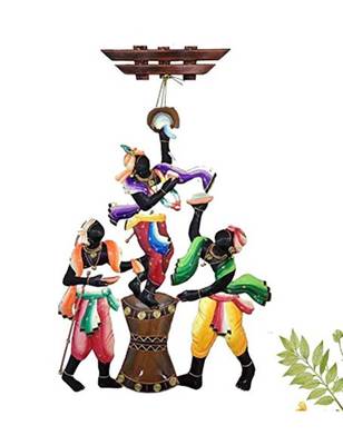 Karigaari India Big Size Makkhan Chor Iron Wall Hanging (83.82 cm x 43.18 cm x 2.54 cm) 1