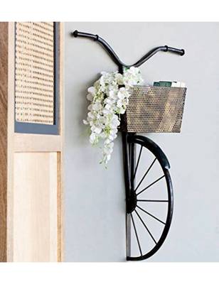 Karigaari Iron Cycle Wall Hanging (2.54 cm x 2.54 cm x 2.54 cm, Black) 1