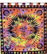 Boho Living Room Tab top Curtains, Bohemian Curtains For Bedroom, Tapestry Curtains, Mandala Hippie Dorm Decor