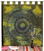 Indian Mandala Tapestry Gypsy Home Decor Window & Panel Set Bohemian Curtain Room Divider Blackout Balcony Sheer Curtain