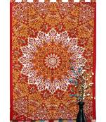 indian Tab top curtain Mandala curtains, 1 Panel Set Mandala Curtain Tab top Tapestry, Drapes & Valances, Window Curtain