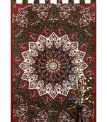 Indian Mandala Curtains Set Decorative Indian Tab top Tapestry Tab Top Curtains mandala curtains for bedroom