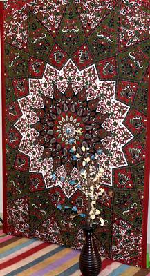 Indian Mandala Curtains Set Decorative Indian Tab top Tapestry Tab Top Curtains mandala curtains for bedroom 3