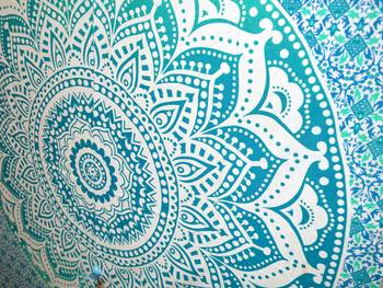 Mandala Window Tab top Curtains Drape Balcony Room Decor Curtain Boho Set Ethnic Windows & Panels Set Tab Top Tapestry 4