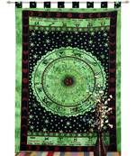 INDIAN MANDALA Kitchen Window Curtains & Valances Set Dorm Tab top Tapestry Drape Balcony Curtain Boho Set Hippie panel