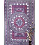 Boho Living Room Tab top Curtains, Bohemian Curtains For Bedroom, Tie Dye Tapestry Curtains, Mandala Hippie Dorm Decor