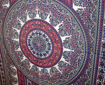 Boho Living Room Tab top Curtains, Bohemian Curtains For Bedroom, Tie Dye Tapestry Curtains, Mandala Hippie Dorm Decor 4