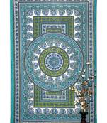 INDIAN MANDALA Kitchen Window Curtains & Valances Set Dorm Tab top Tapestry Drape Balcony Curtain Boho Set Hippie panel