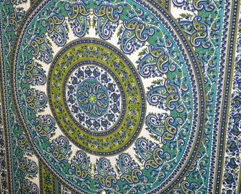 INDIAN MANDALA Kitchen Window Curtains & Valances Set Dorm Tab top Tapestry Drape Balcony Curtain Boho Set Hippie panel 4