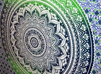 Mandala Window Tab top Curtains Drape Balcony Room Decor Curtain Boho Set Ethnic Windows & Panels Set Tab Top Tapestry 4