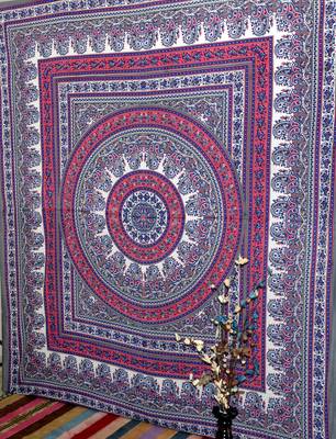 Mandala Bedroom Window Tab top Curtains Drape Balcony Room Curtain Boho Set Tapestry Curtains, Drape & Valances Bohemian 3