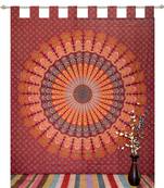 Mandala Bedroom Window Tab top Curtains Drape Balcony Room Curtain Boho Set Tapestry Curtains, Drape & Valances Bohemian