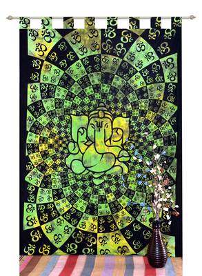 Indian Mandala Tapestry Gypsy Home Decor Window & Panel Set Bohemian Curtain Room Divider Blackout Balcony Sheer Curtain 1