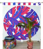 Tab Top Tapestry Curtain 2 Valances Drape Panel Boho Decor Window Curtain Drape Handmade Curtain Tapestry Throw