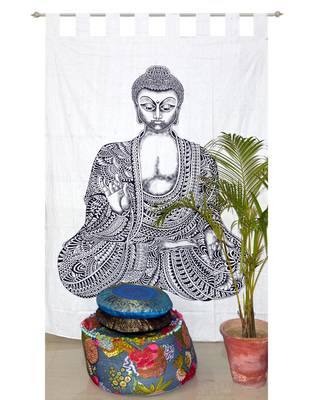 Indian Mandala Tapestry Gypsy Home Decor Window & Panel Set Bohemian Curtain Room Divider Blackout Balcony Sheer Curtain 1