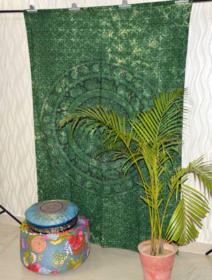 Indian Mandala Tapestry Gypsy Home Decor Window & Panel Set Bohemian Curtain Room Divider Blackout Balcony Sheer Curtain 4