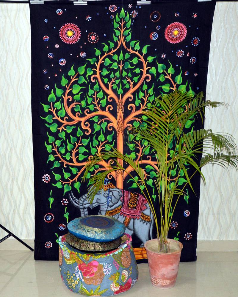 Indian hippie gypsy Bohemian psychedelic Cotton mandala tapestry