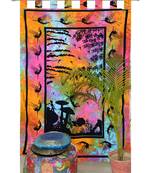 Tab Top Tapestry Curtain 2 Valances Drape Panel Boho Decor Window Curtain Drape Handmade Curtain Tapestry Throw