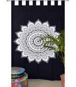 indian Tab top curtain Mandala curtains, 1 Panel Set Mandala Curtain Tab top Tapestry, Drapes & Valances, Window Curtain