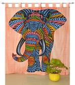 Boho Living Room Tab top Curtains, Bohemian Curtains For Bedroom, Tapestry Curtains, Mandala Hippie Dorm Decor