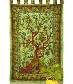 Mandala Bedroom Window Tab top Curtains Drape Balcony Room Curtain Boho Set Tapestry Curtains, Drape & Valances Bohemian