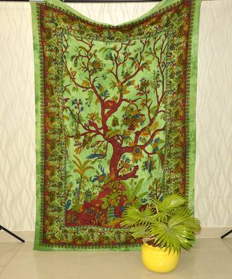 Mandala Bedroom Window Tab top Curtains Drape Balcony Room Curtain Boho Set Tapestry Curtains, Drape & Valances Bohemian 3