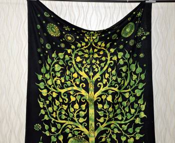 Mandala Window Tab top Curtains Drape Balcony Room Decor Curtain Boho Set Ethnic Windows & Panels Set Tab Top Tapestry 3