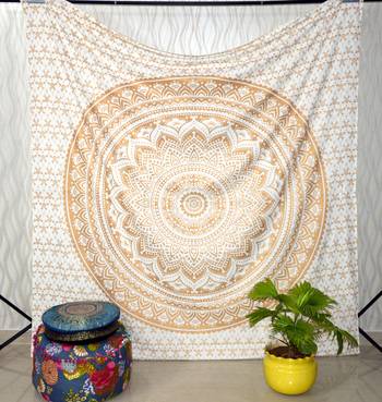 Indian Mandala Tapestry Gypsy Home Decor Window & Panel Set Bohemian Curtain Room Divider Blackout Balcony Sheer Curtain 4