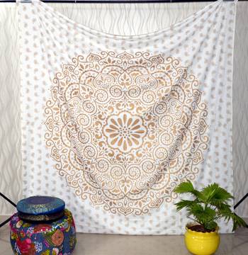 Mandala Window Tab top Curtains Drape Balcony Room Decor Curtain Boho Set Ethnic Windows & Panels Set Tab Top Tapestry 3