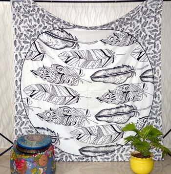 Boho Living Room Tab top Curtains, Bohemian Curtains For Bedroom, Tie Dye Tapestry Curtains, Mandala Hippie Dorm Decor 3