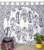 Tab Top Tapestry Curtain 2 Valances Drape Panel Boho Decor Window Curtain Drape Handmade Curtain Tapestry Throw