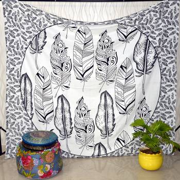 Indian Mandala Tapestry Gypsy Home Decor Window & Panel Set Bohemian Curtain Room Divider Blackout Balcony Sheer Curtain 3