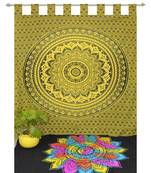 Indian Mandala Curtains Set Decorative Indian Tab top Tapestry Tab Top Curtains mandala curtains for bedroom