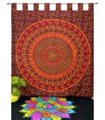 INDIAN MANDALA Kitchen Window Curtains & Valances Set Dorm Tab top Tapestry Drape Balcony Curtain Boho Set Hippie panel