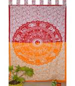 Boho Living Room Tab top Curtains, Bohemian Curtains For Bedroom, Tapestry Curtains, Mandala Hippie Dorm Decor