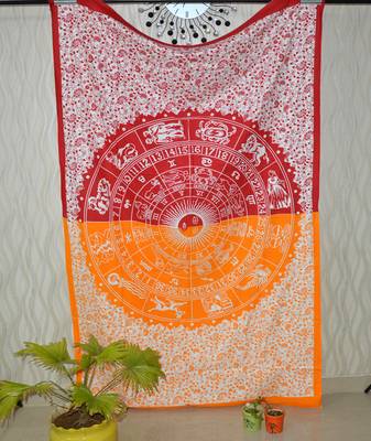 Boho Living Room Tab top Curtains, Bohemian Curtains For Bedroom, Tapestry Curtains, Mandala Hippie Dorm Decor 4